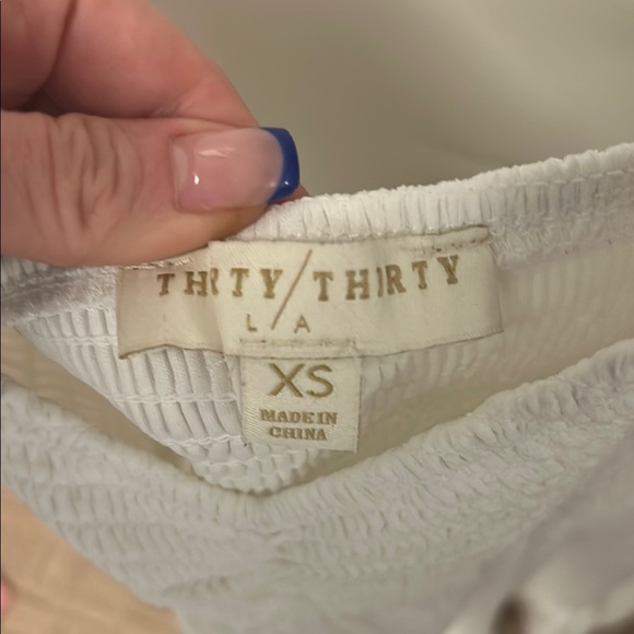 White Ruffled Dress - Picture 2 of 3